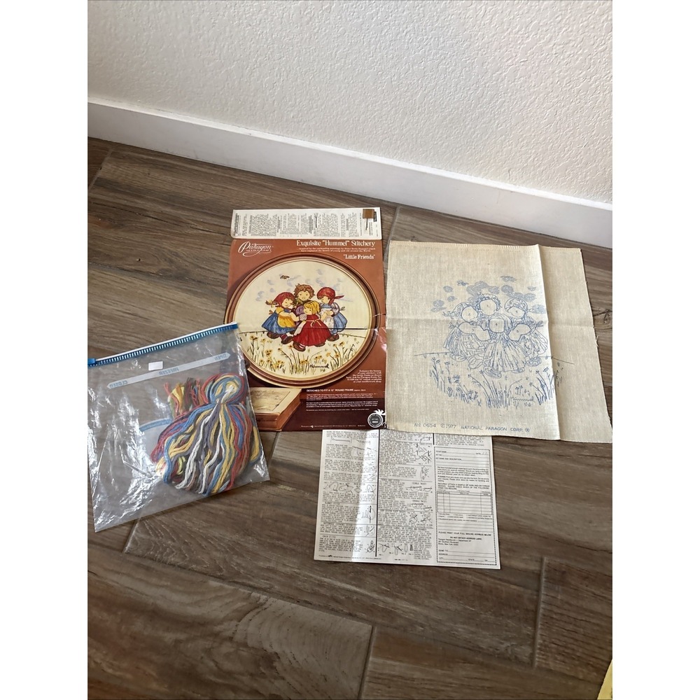 Paragon Hummel "Little Friends" Crewel Embroidery Kit #0654 - New Open Package